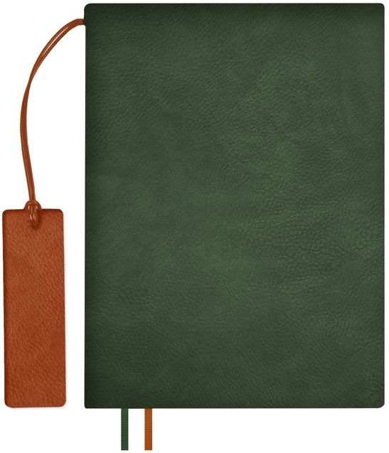 Ежедневник Avila, недатированный, зеленый с логотипом