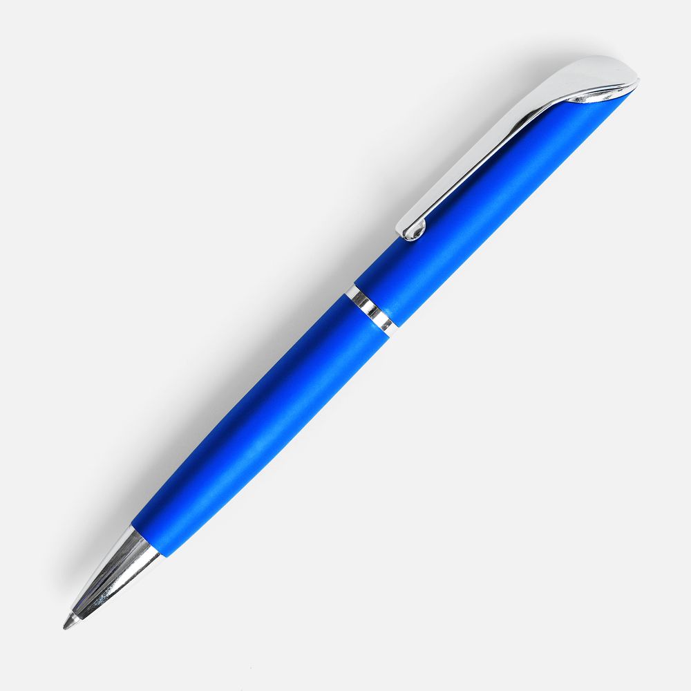 Ручка шариковая Glide, синяя с логотипом