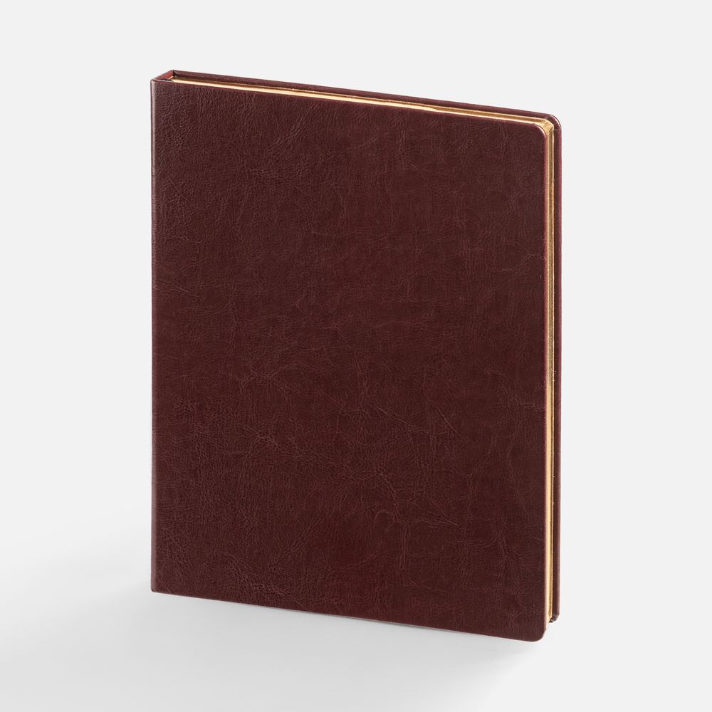 Ежедневник Grand Nebraska на заказ, недатированный, бордовый с логотипом