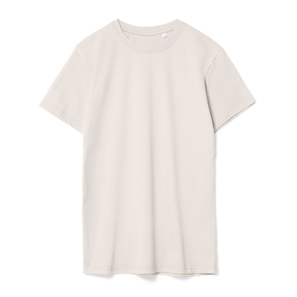 Футболка унисекс T-Bolka 160, молочно-белая с логотипом