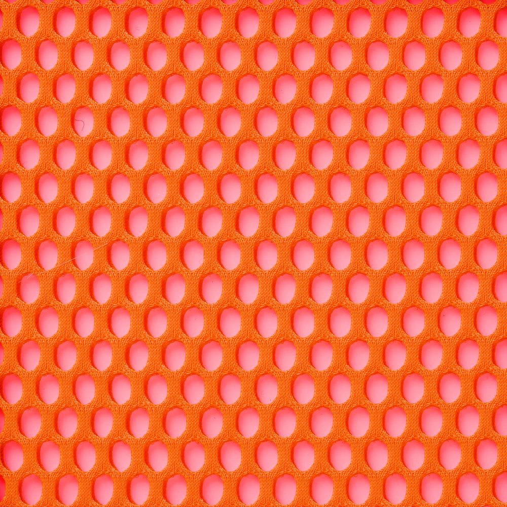 Заготовка из крупной сетки Rete, L, оранжевый неон с логотипом