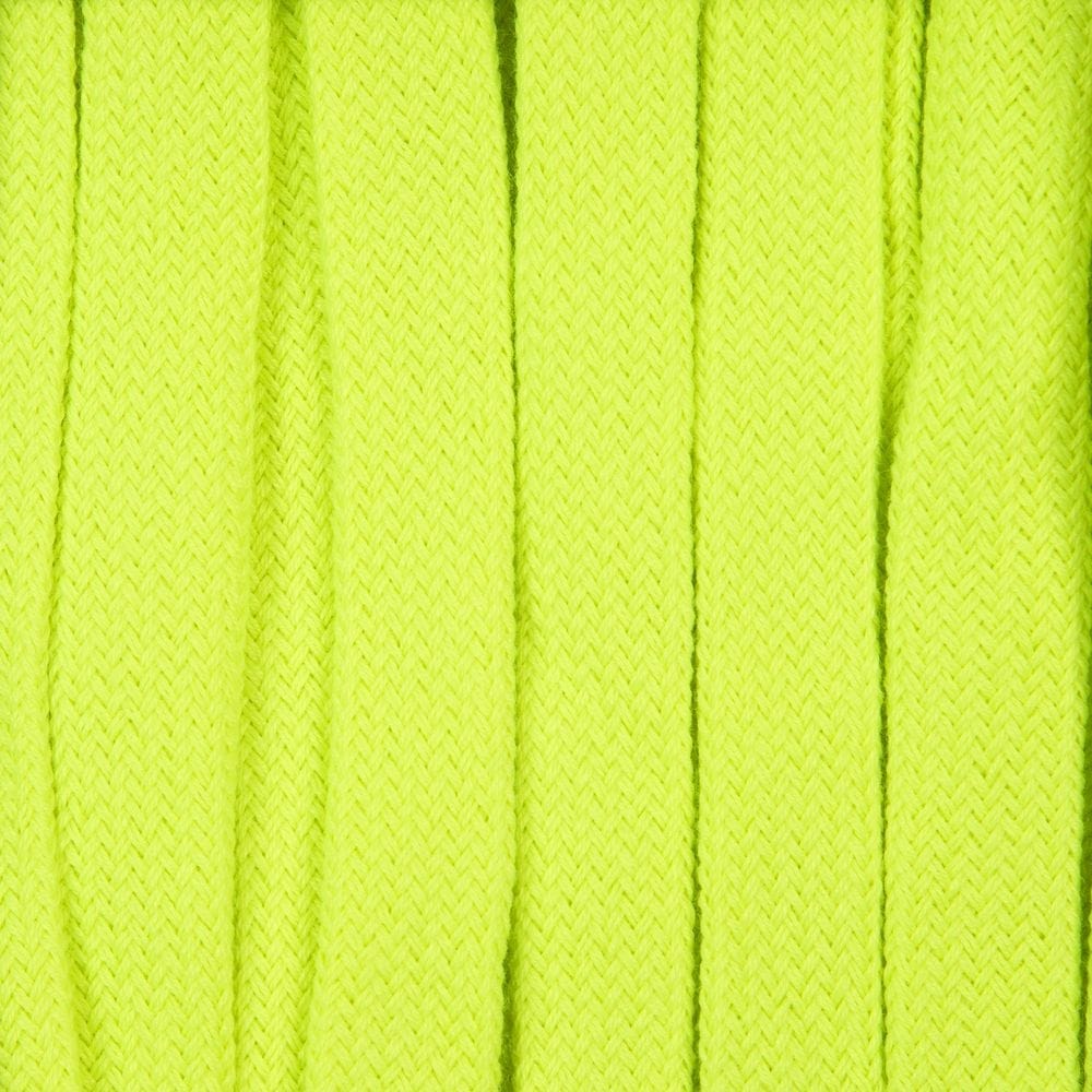 Плоский шнур Cord S, желтый неон, 10 см с логотипом