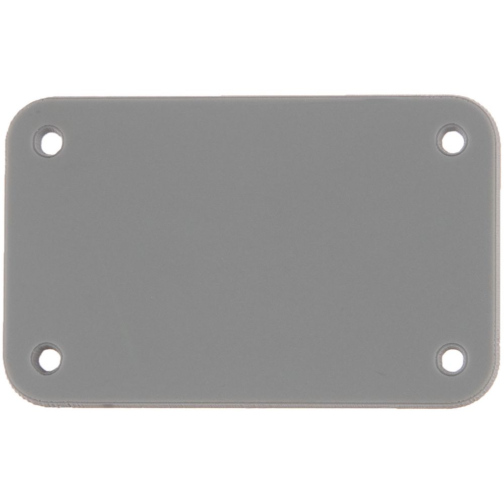 Лейбл из ПВХ Kreta, S, серый с логотипом