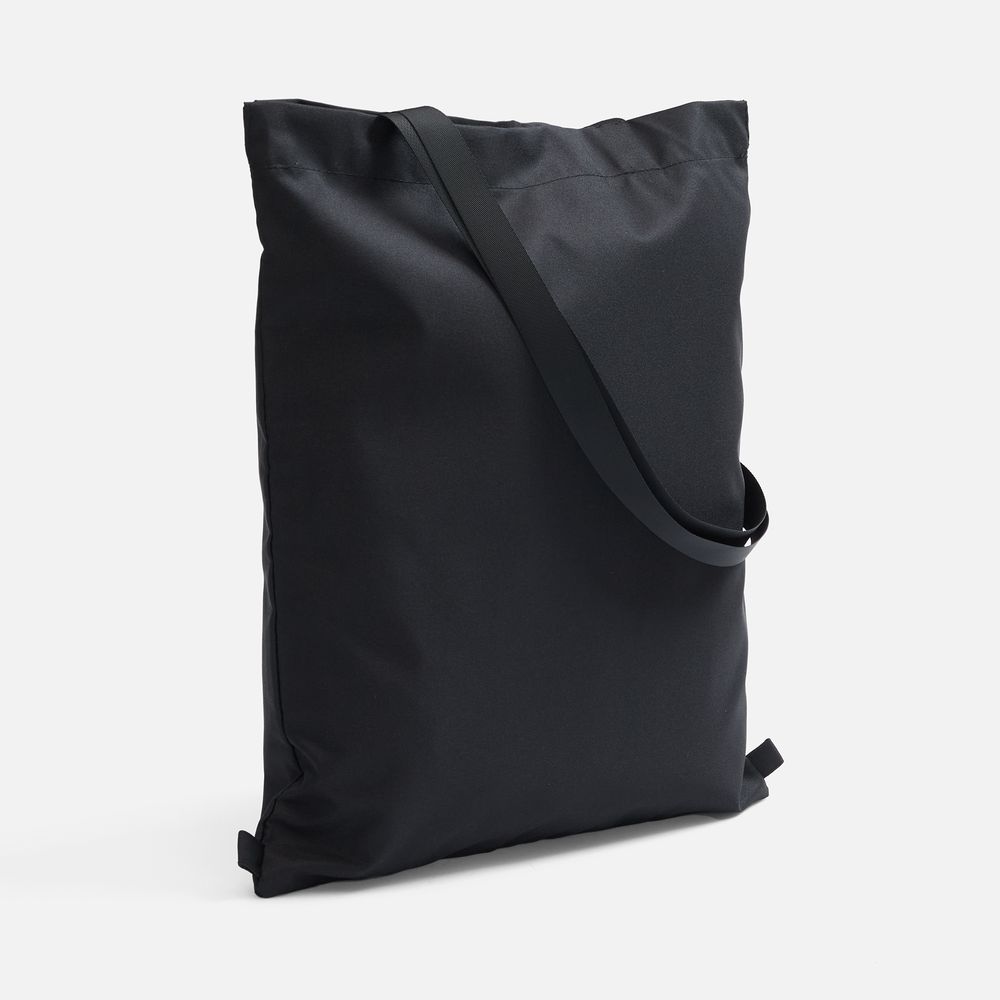 Шопер B3, черный с черными ручками с логотипом