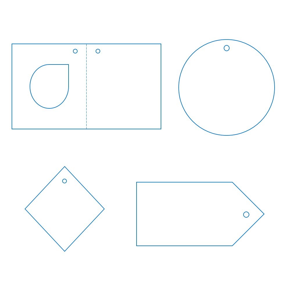 Заготовка из картона Carta, М с логотипом