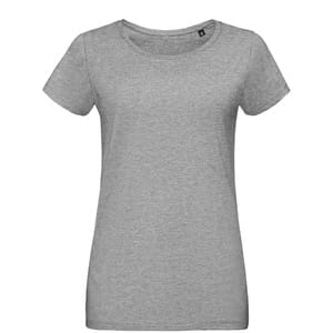 Футболка женская Martin Women, серый меланж с логотипом
