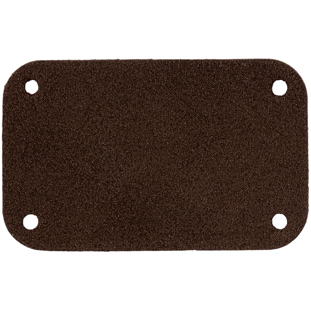 Лейбл Eta Nubuck, S, темно-коричневый с логотипом