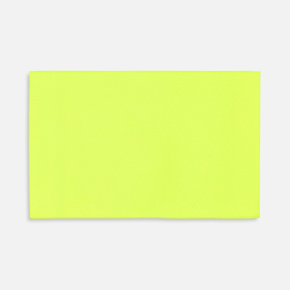 Лейбл тканевый Epsilon, XL, желтый неон с логотипом