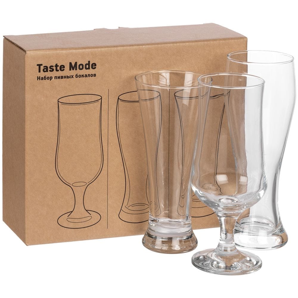 Набор пивных бокалов Taste Mode с логотипом