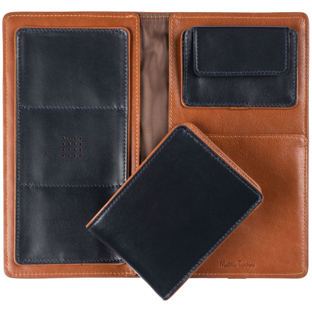 Набор дорожный Kalsa Palermo, синий с логотипом