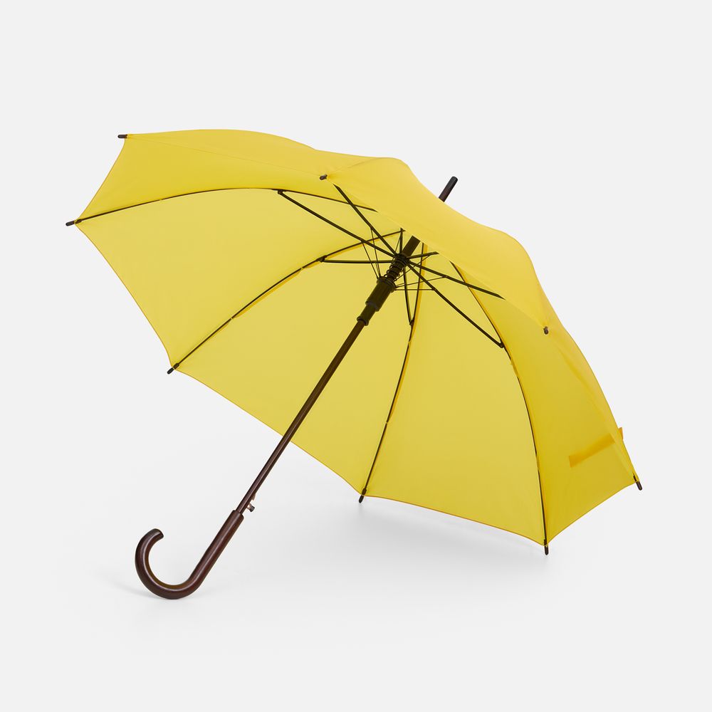 Зонт-трость Standard, желтый с логотипом