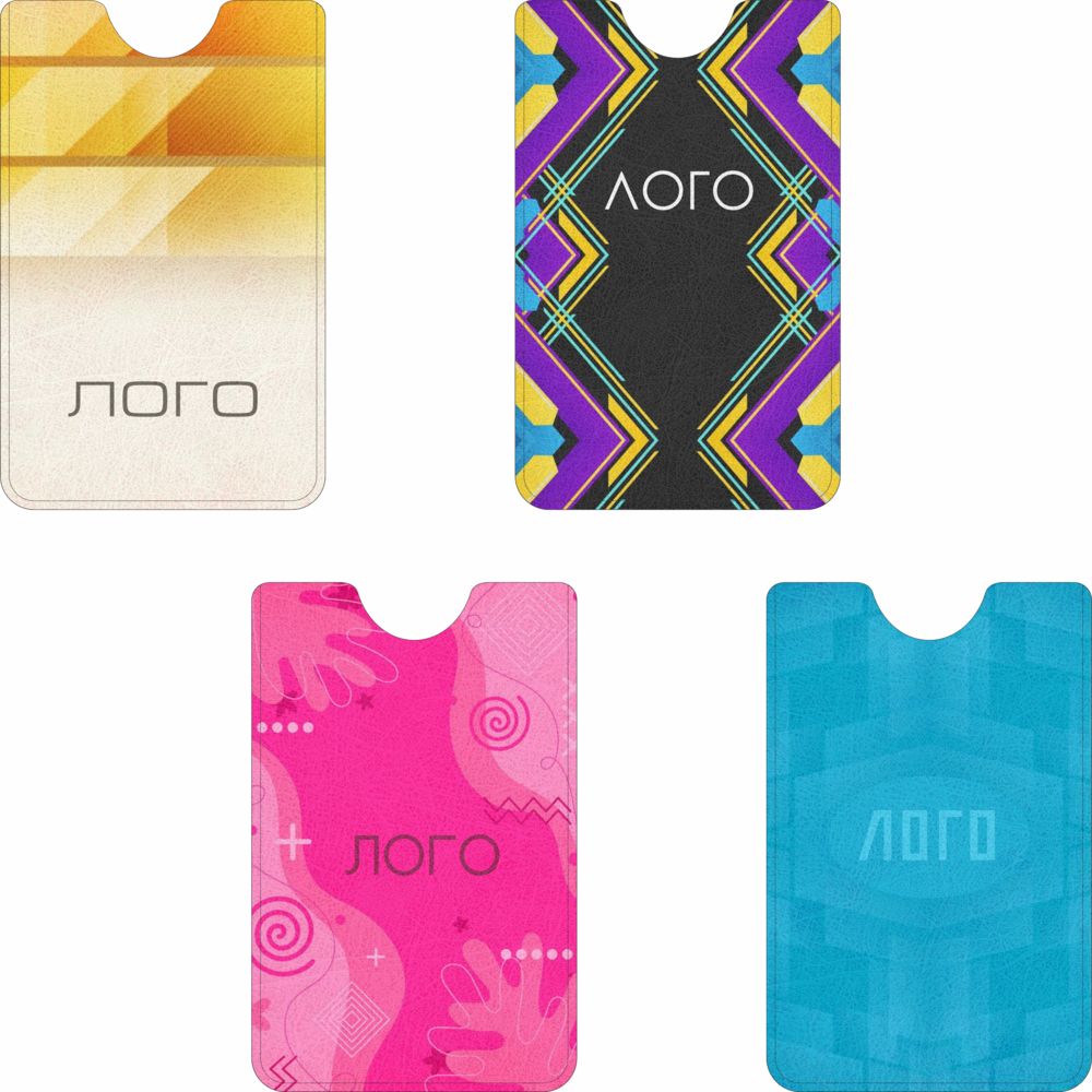 Чехол для карты с RFID-защитой на заказ, экокожа с логотипом