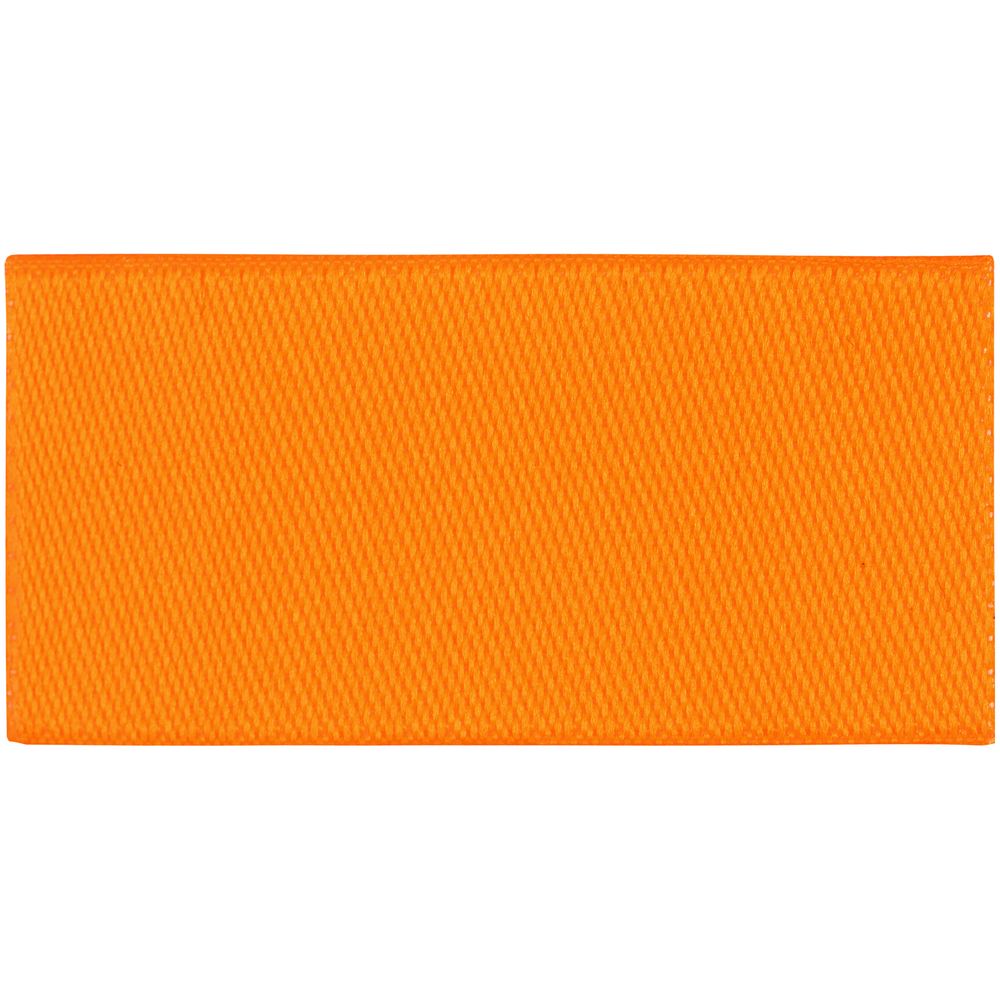 Лейбл тканевый Epsilon, XXS, оранжевый неон с логотипом