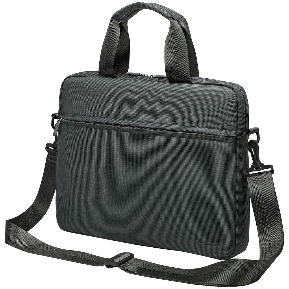 Сумка для ноутбука L215, темно-серая с логотипом