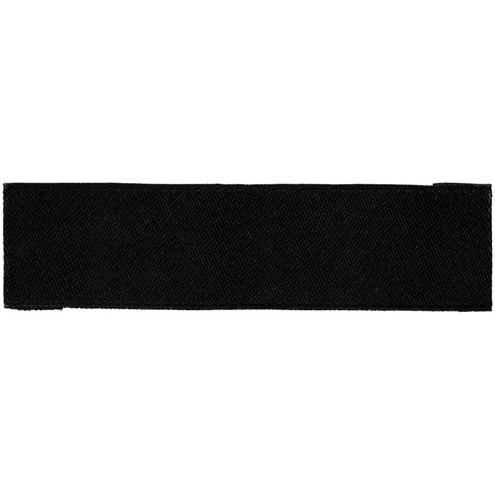 Лейбл тканевый Epsilon, XS, черный с логотипом