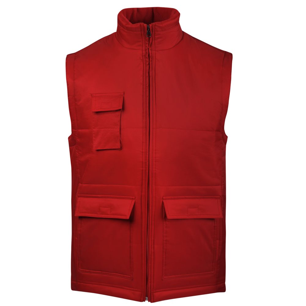Жилет Worker, красный с логотипом