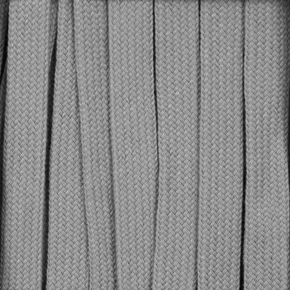 Плоский шнур Cord L, серый, 120 см с логотипом