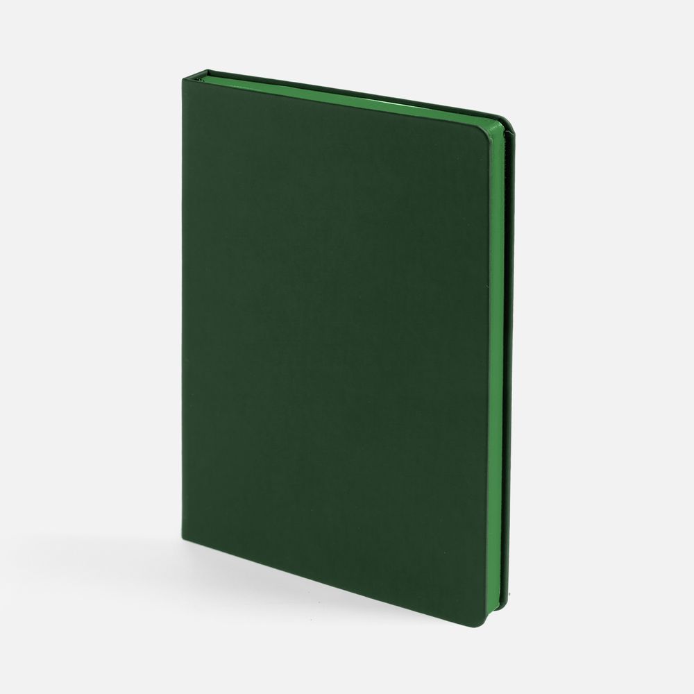 Ежедневник Shall, недатированный, зеленый с логотипом