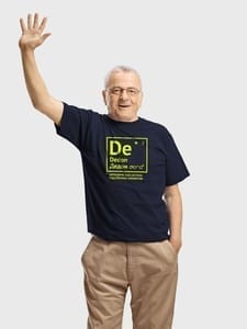 Футболка «Дедон», темно-синяя с логотипом