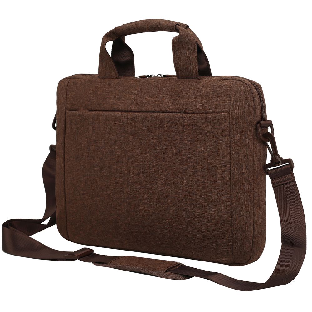Сумка для ноутбука L225, коричневая с логотипом