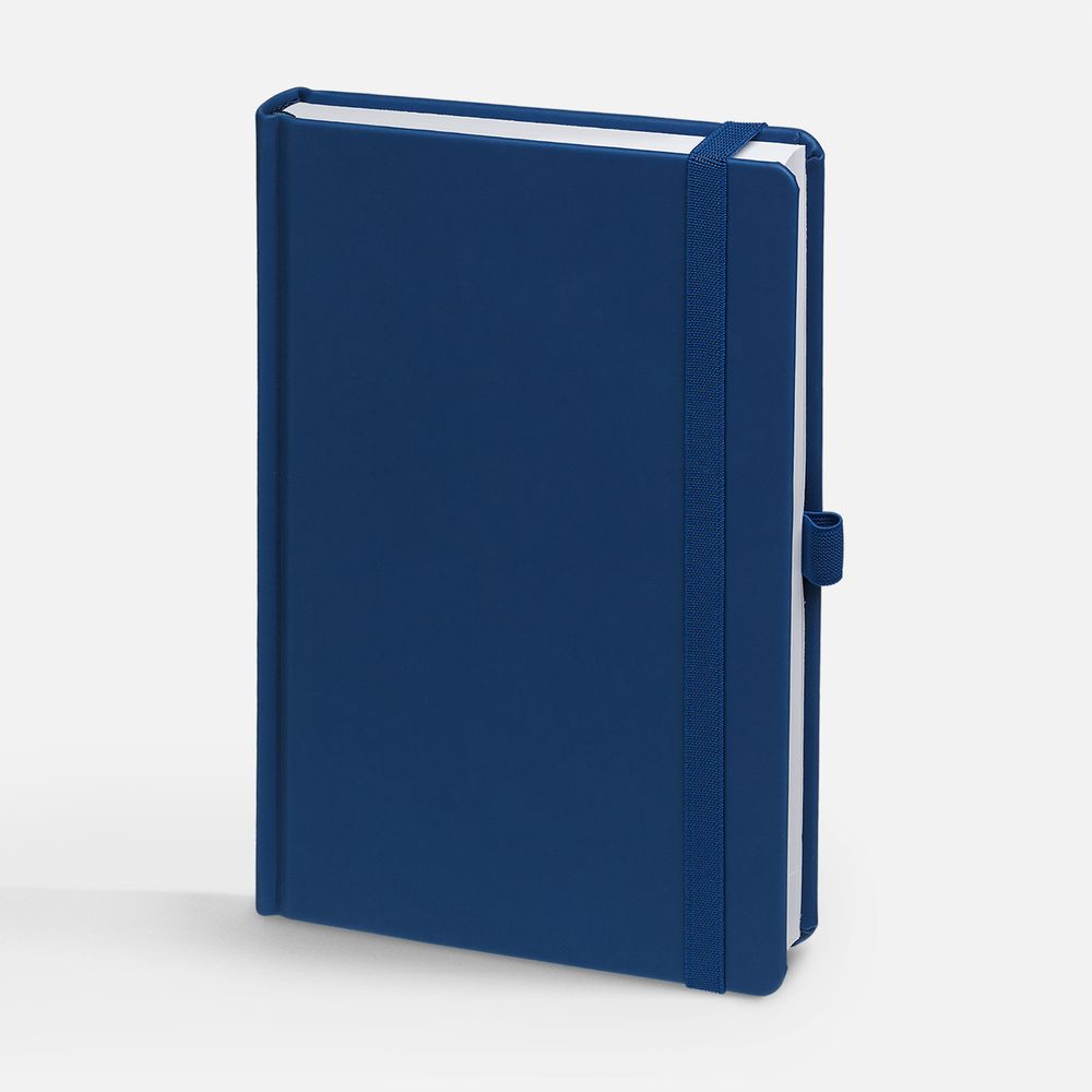 Ежедневник Favor, недатированный, синий с логотипом