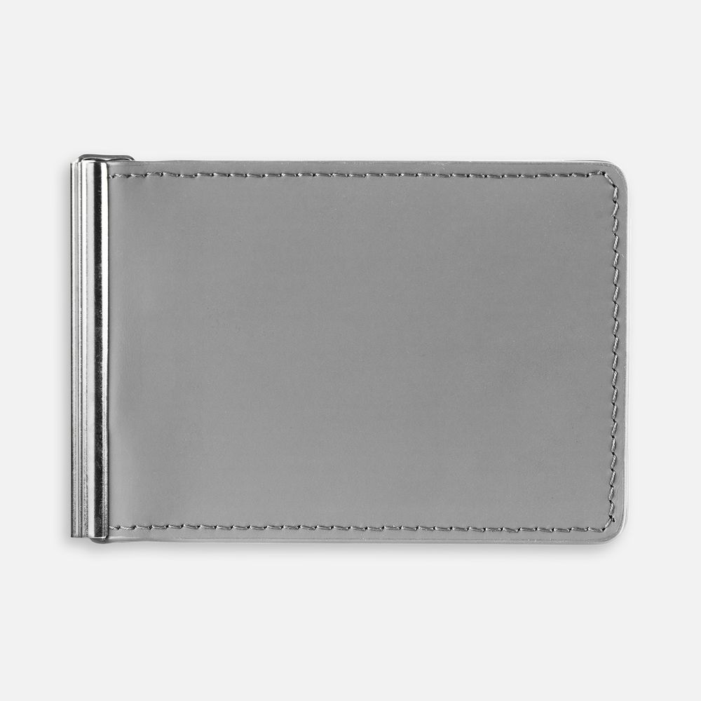 Зажим для купюр Alaska, серый с логотипом