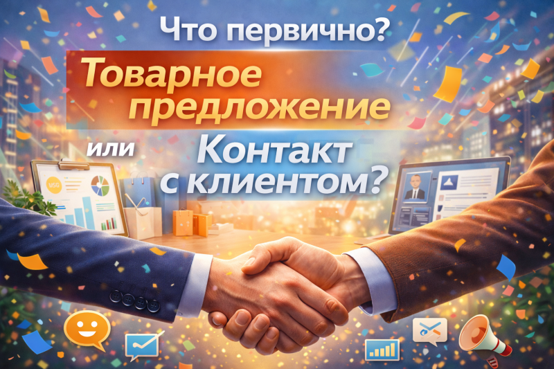 Что первичнее — создание товарного предложения или налаженный контакт с клиентом?