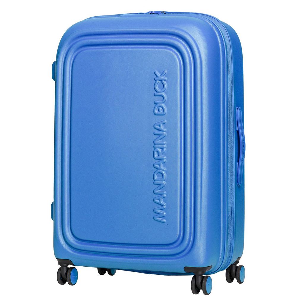 Чемодан Logoduck L, синий с логотипом