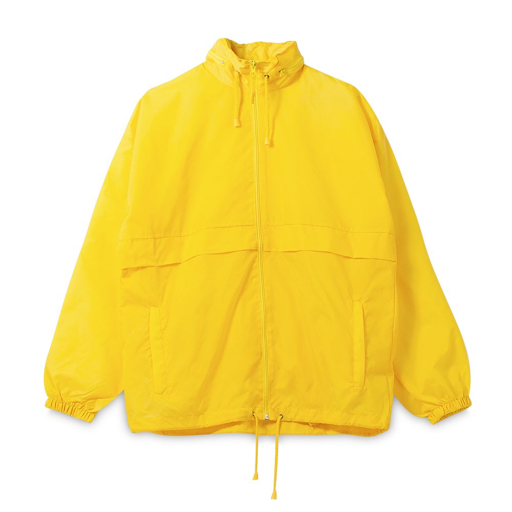 Ветровка из нейлона Surf 210, желтая с логотипом