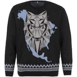 Джемпер Totem Wolf, черный с логотипом