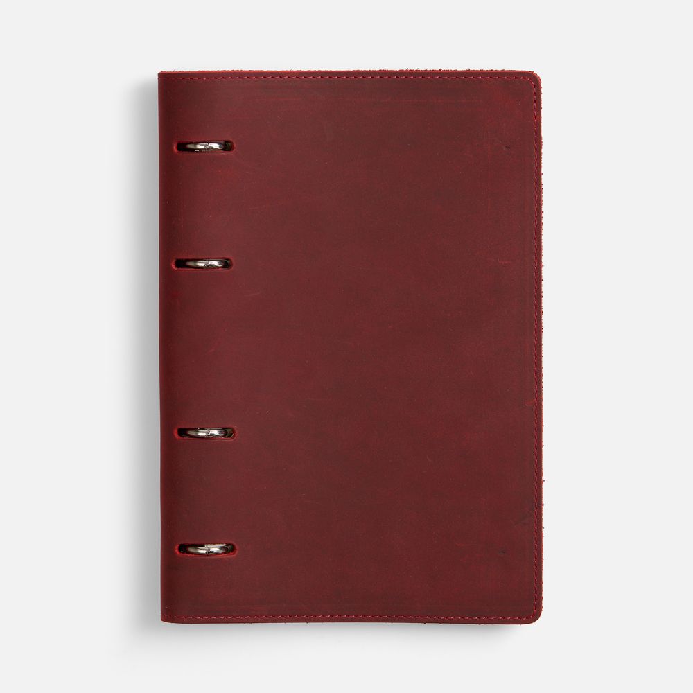 Ежедневник inStream, недатированный, красный с логотипом