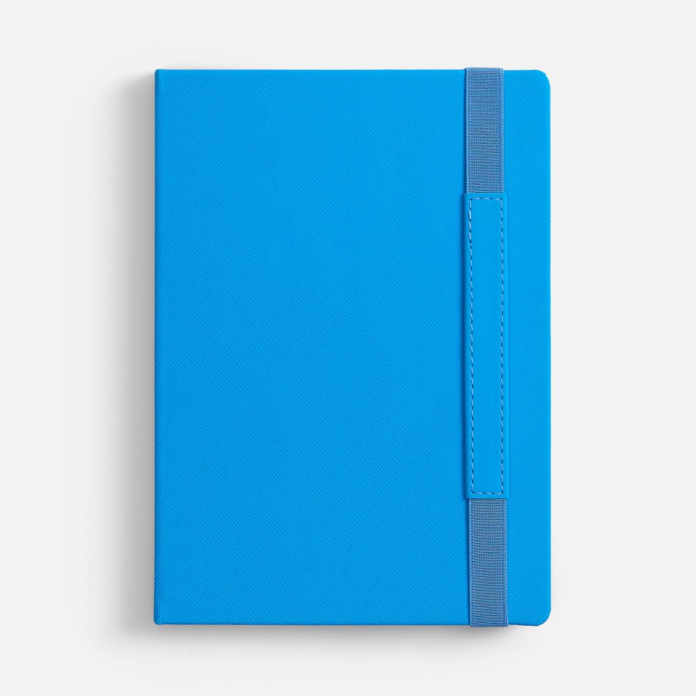 Ежедневник Peel, недатированный, голубой с логотипом