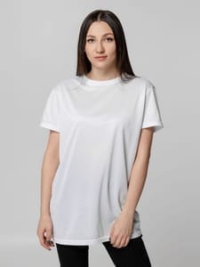 Футболка унисекс для сублимации Paint Tee, белая с логотипом