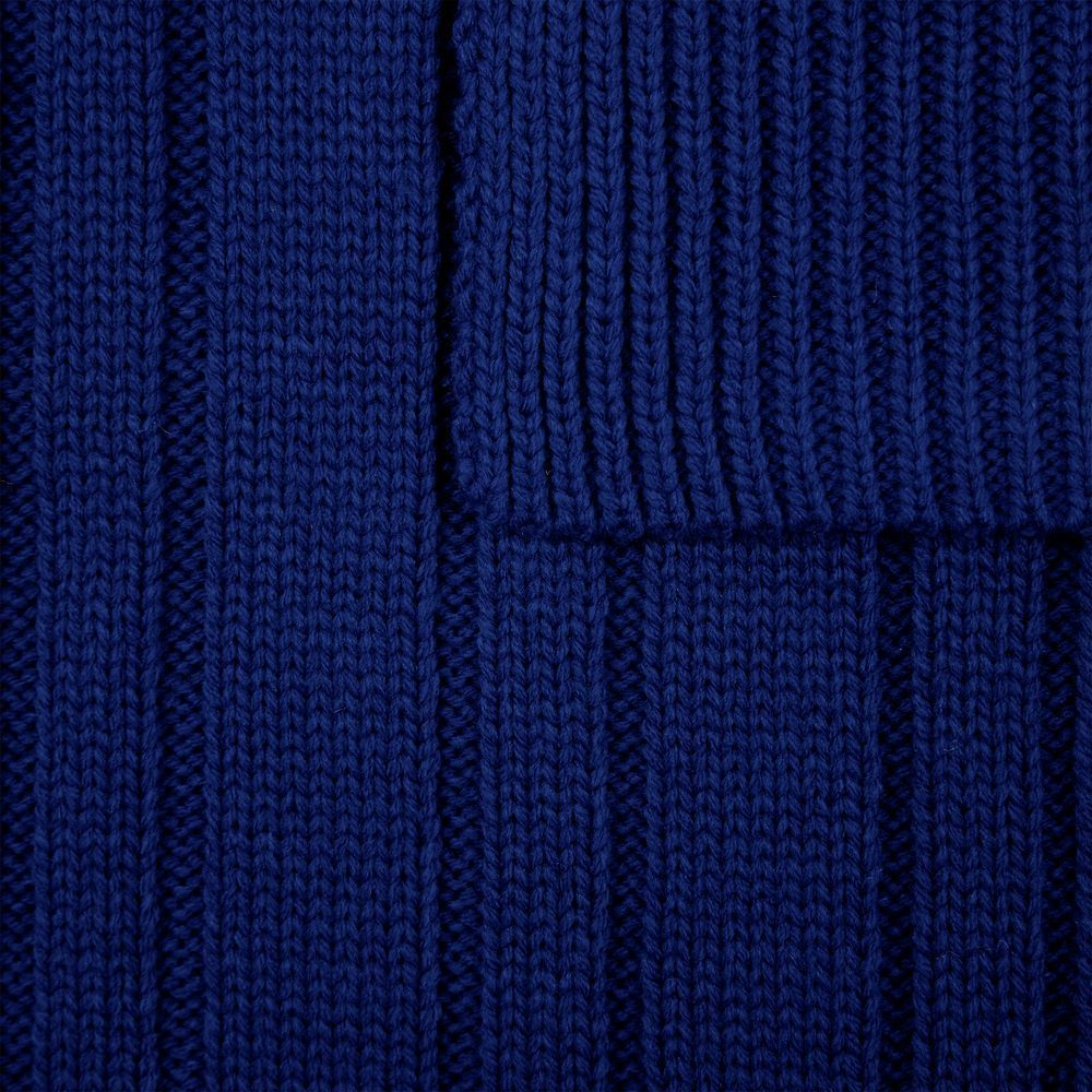 Шарфы с печатью логотипа. Шарф Knit Beat по цене 921 ₽ руб. (артикул 19892.41) Шарф Knit Beat, темно-синий