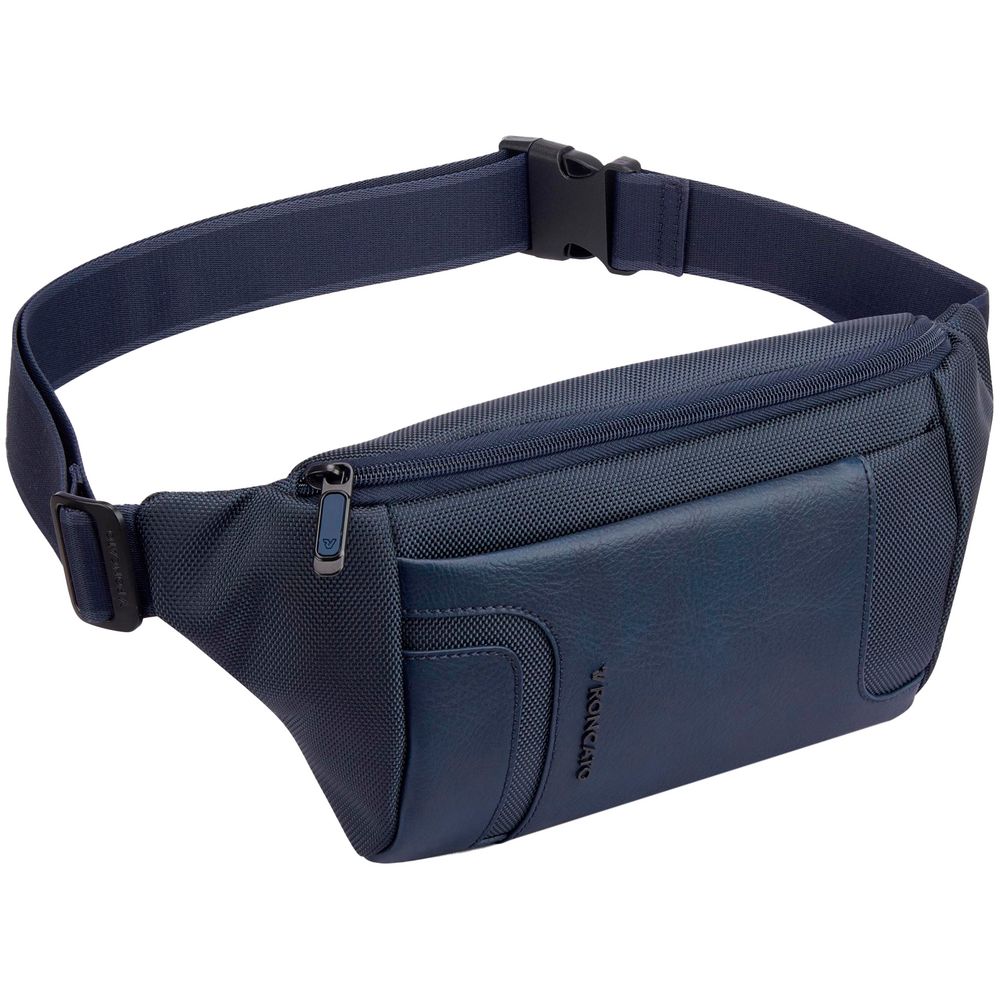 Сумка поясная Panama, синяя с логотипом