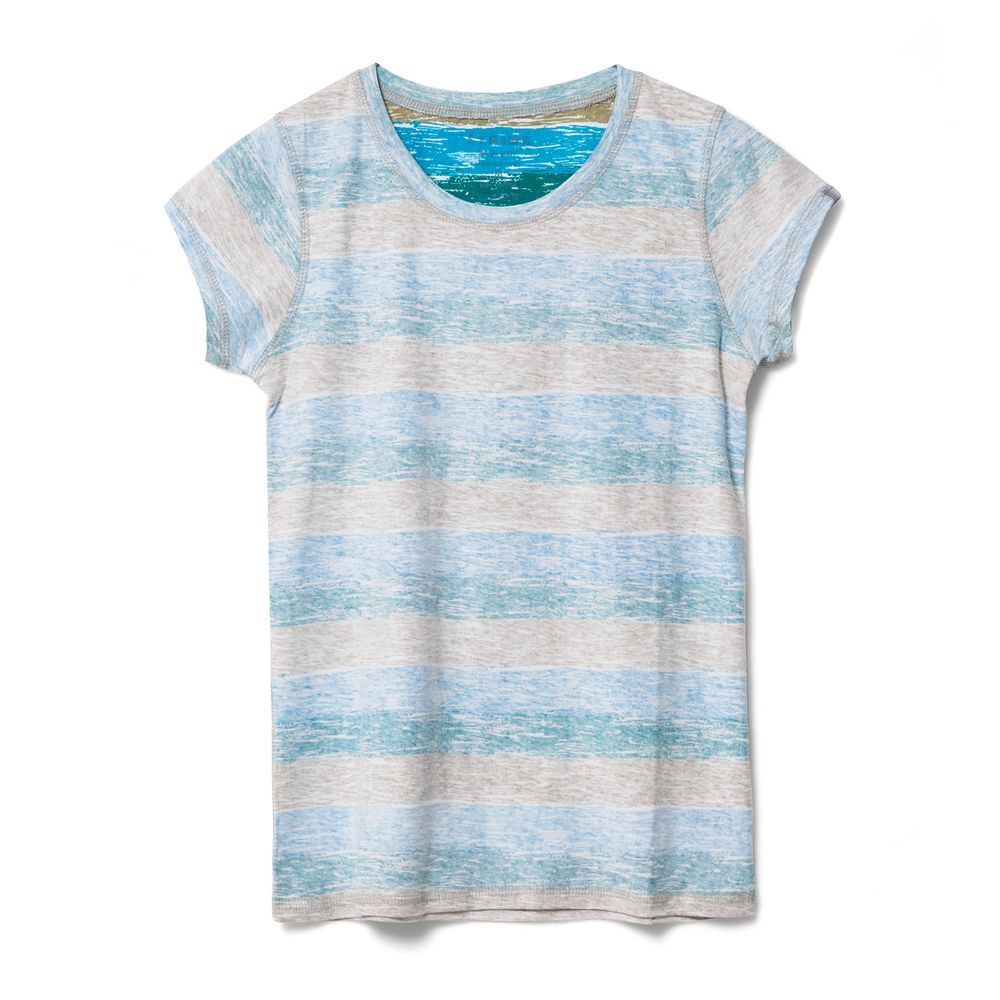 Футболка женская Rayet Lady двусторонняя, голубая с зеленым Футболка женская Rayet Lady двусторонняя, голубая с зеленым