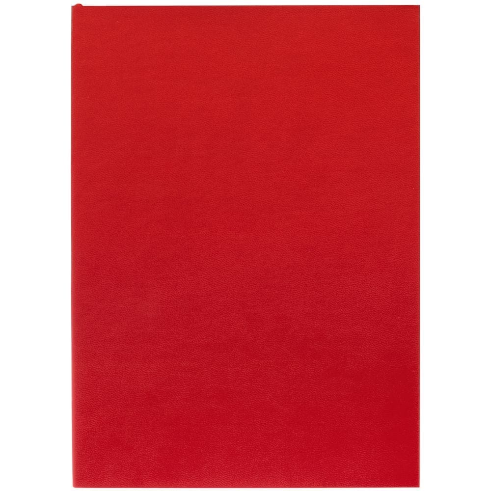 Ежедневник Flat Light, недатированный, красный с логотипом