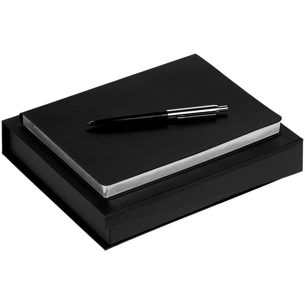 Набор Nebraska Flex, черный с серебристым с логотипом