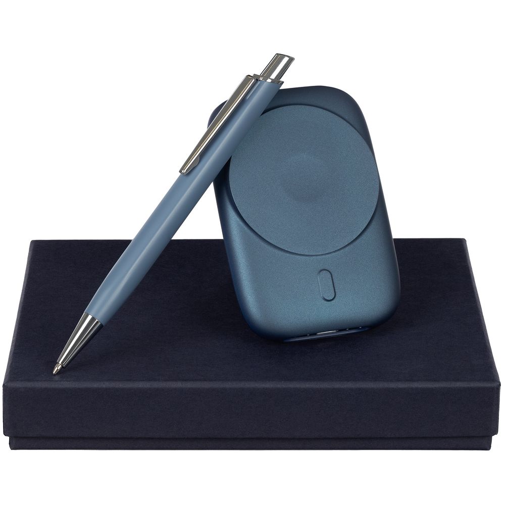 Набор Full Moon ver.2, серо-синий с логотипом