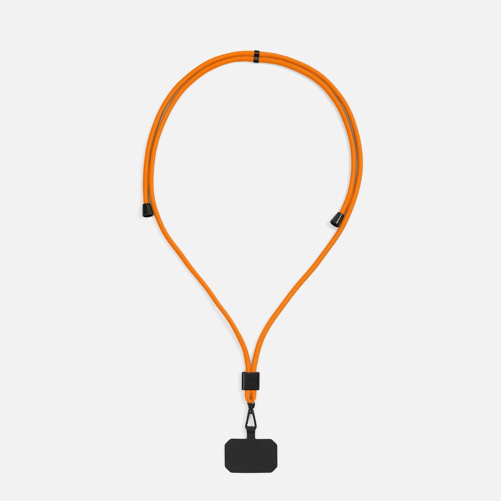 Шнурок для телефона TrendHand, оранжевый с логотипом