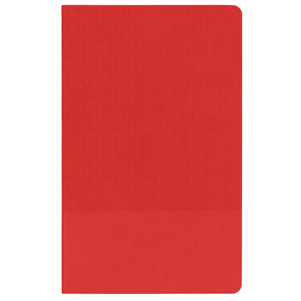 Ежедневник Knit, недатированный, красный с логотипом