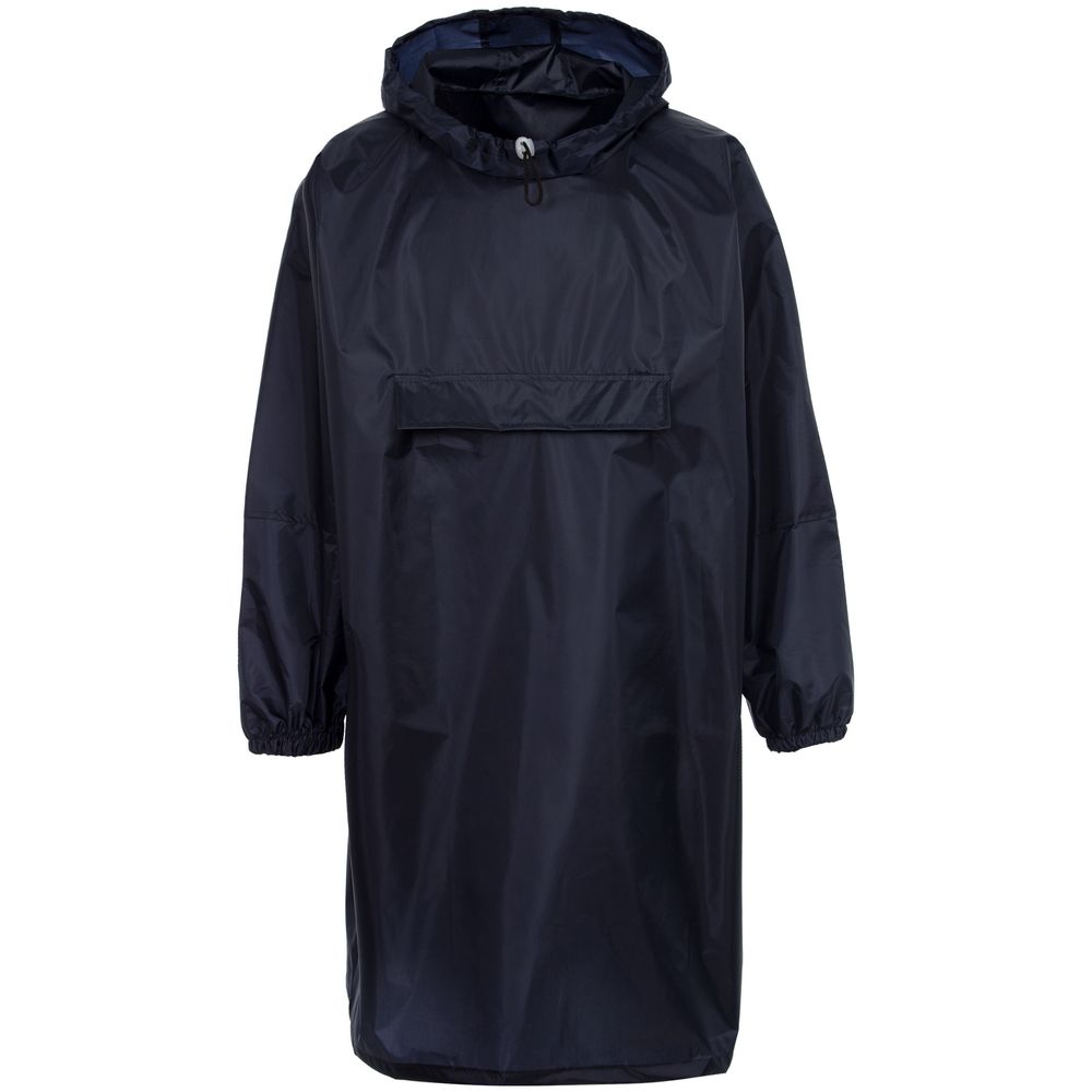 Дождевик-анорак Alatau, темно-синий, единый размер с логотипом