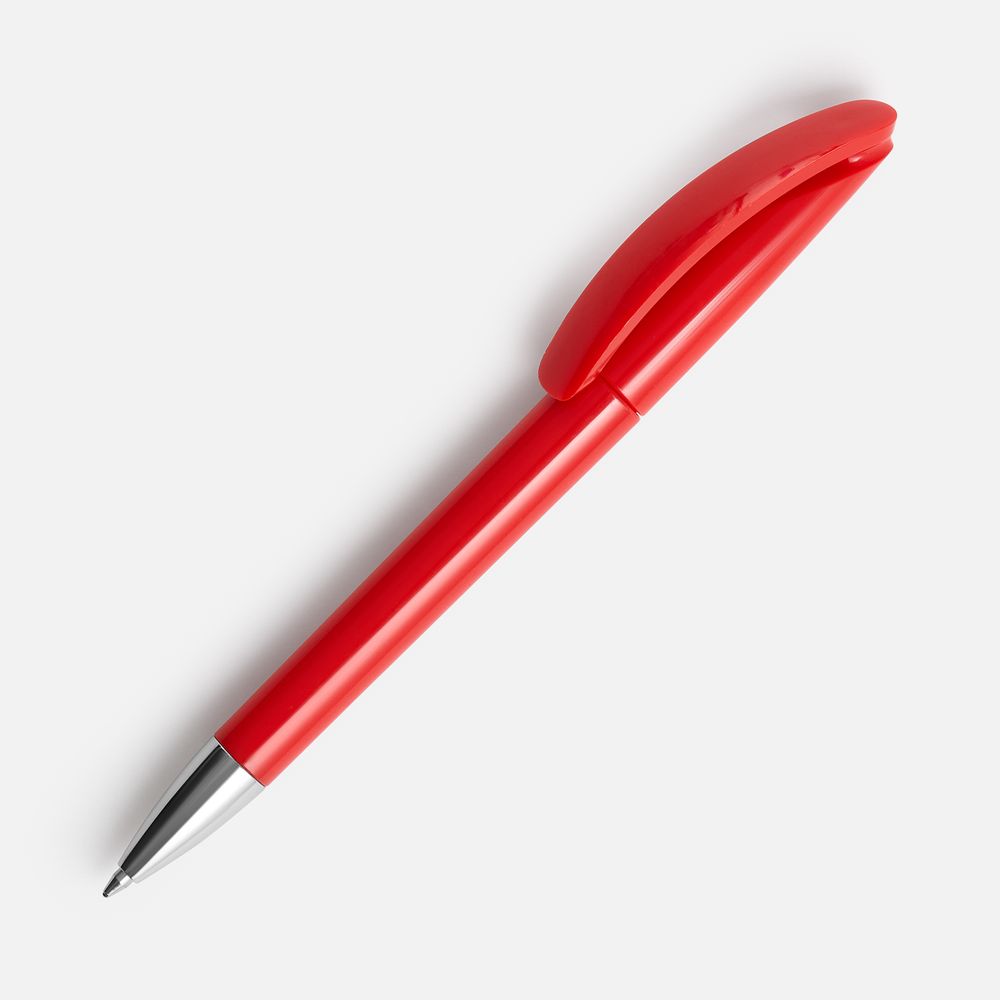 Ручка шариковая Prodir DS3.1 TPC, красная с логотипом