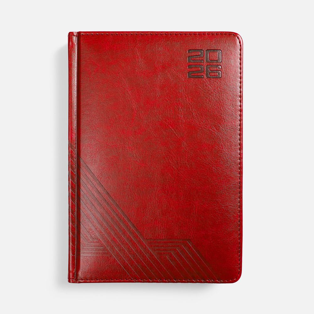 Ежедневник Faro, датированный, красный с логотипом