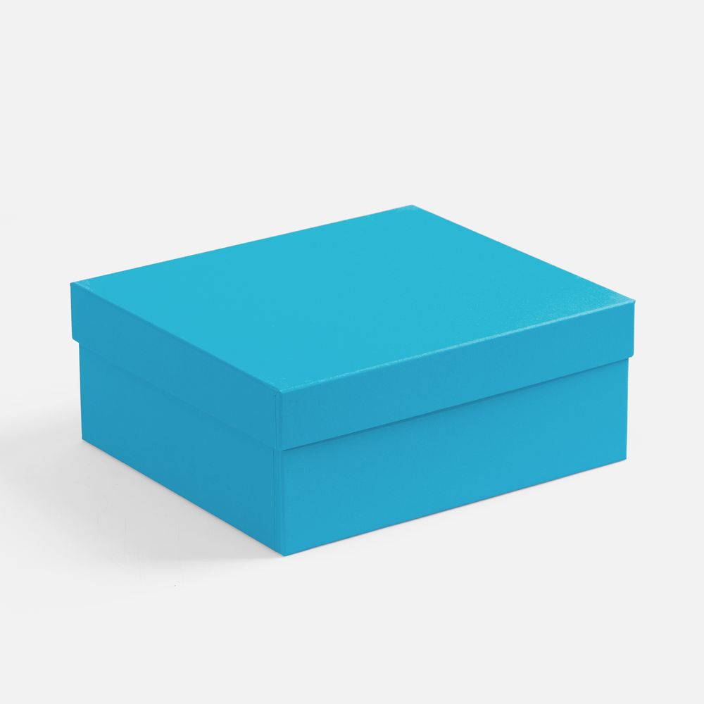 Коробка Recollection, голубая с логотипом