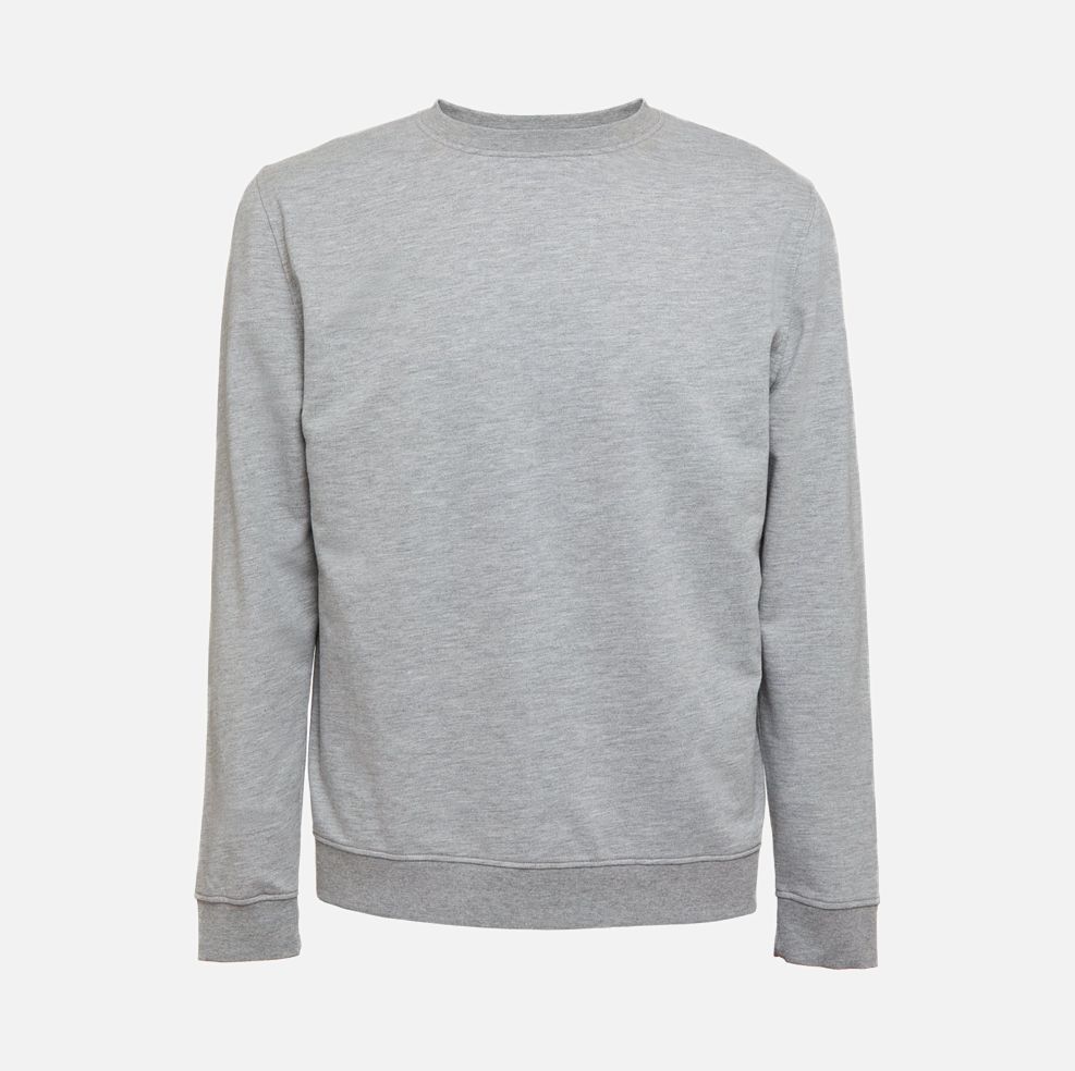 Свитшот унисекс Colombo, серый меланж с логотипом