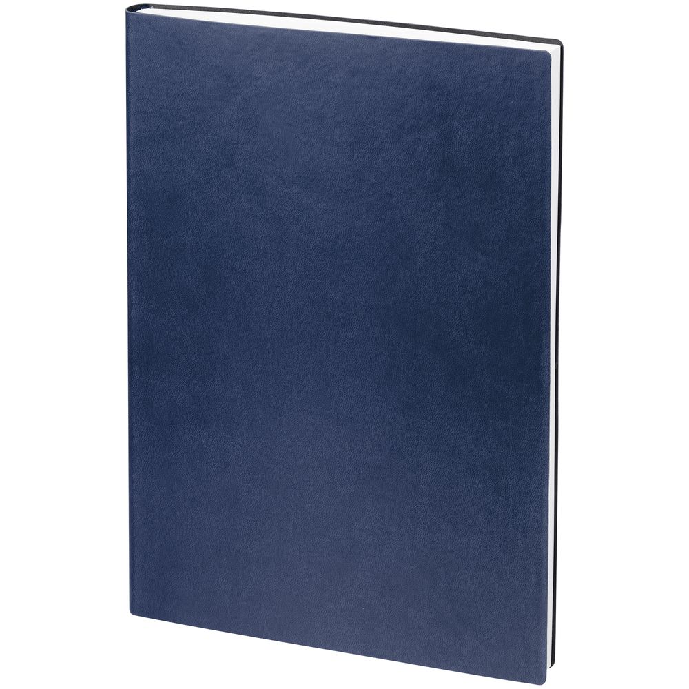 Ежедневник Latte Maxi, недатированный, темно-синий с логотипом