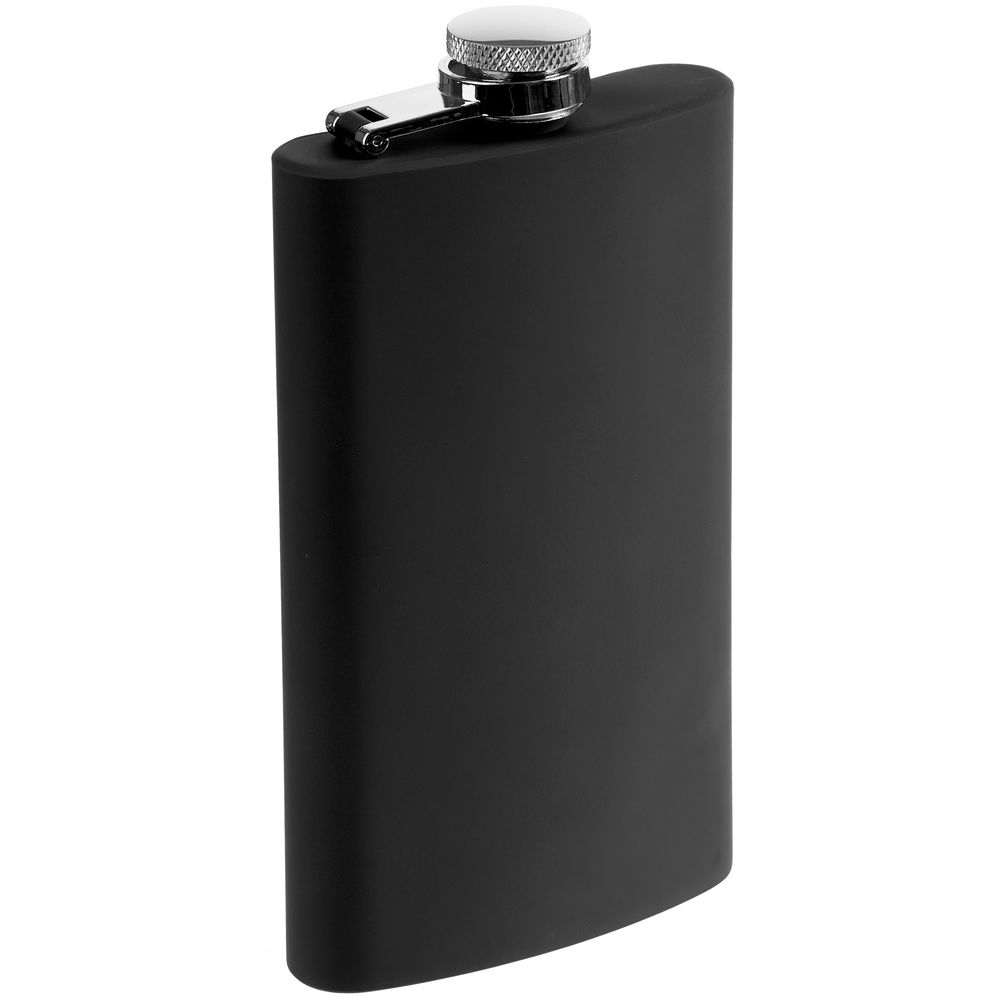 Фляжка Beatum, черная с логотипом