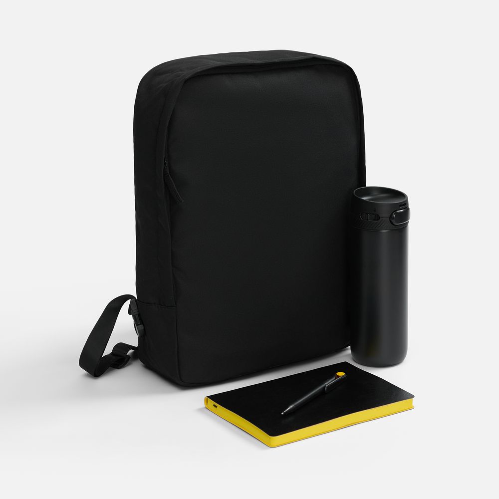 Набор Flexpen Travel, черный с желтым с логотипом