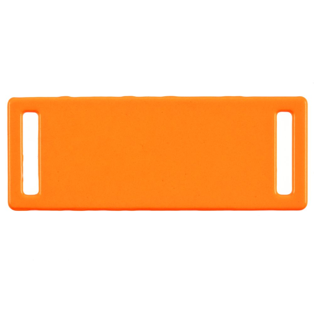 Шильдик металлический Kova, оранжевый неон с логотипом